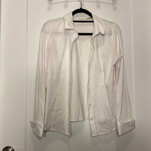 Calvin Klein white buttondown shirt size M